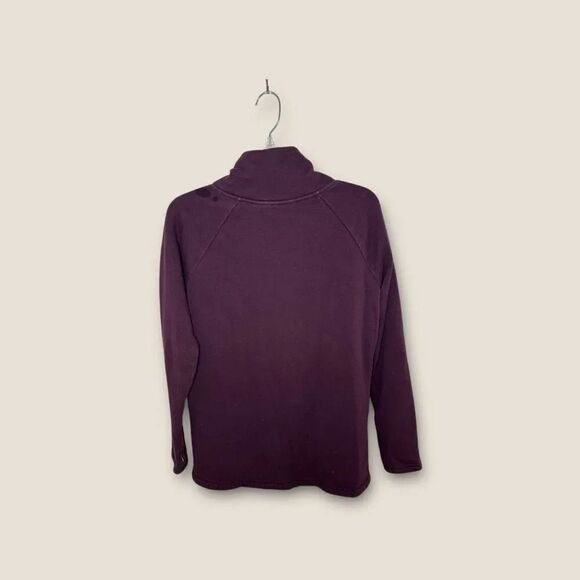 Athleta Cozy Karma Asymmetrical Pullover Sweatshirt Zipper Jacket Size Small - Picture 4 of 10